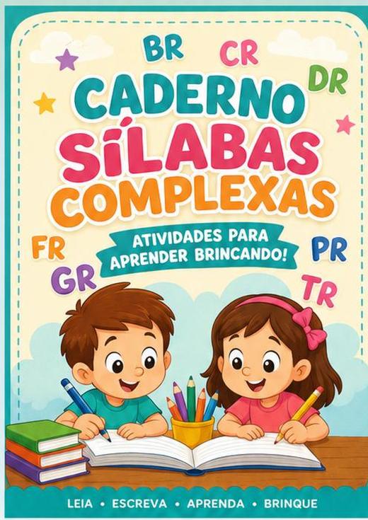Capa do material nº 012: Caderno de Sílabas Complexas