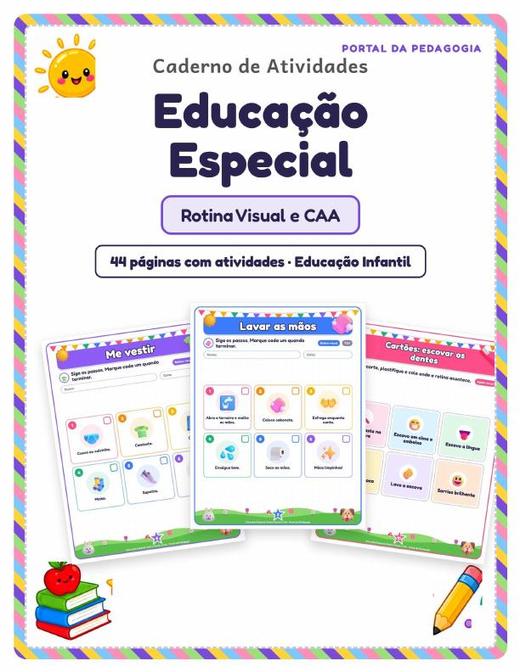 Capa do material nº 029: Educação Especial: Rotina Visual e CAA