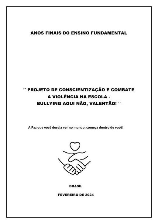 Capa do material nº 056: Fund. II – Projeto AntiBullying