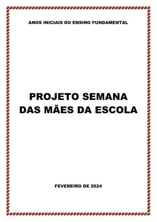 Capa do material nº 064: Fund. I – Projeto Semana das Mães BNCC