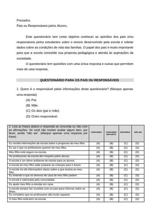 Capa: Ficha de Escuta Pais