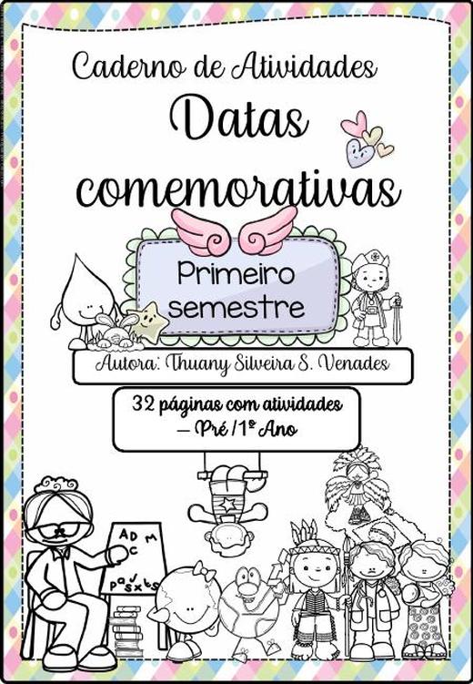 Capa do material nº 098: Caderno de Atividades de Datas Comemorativas